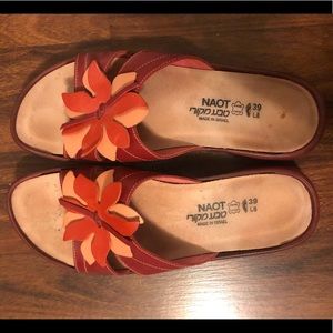 Naot Red Sandal/Slip on